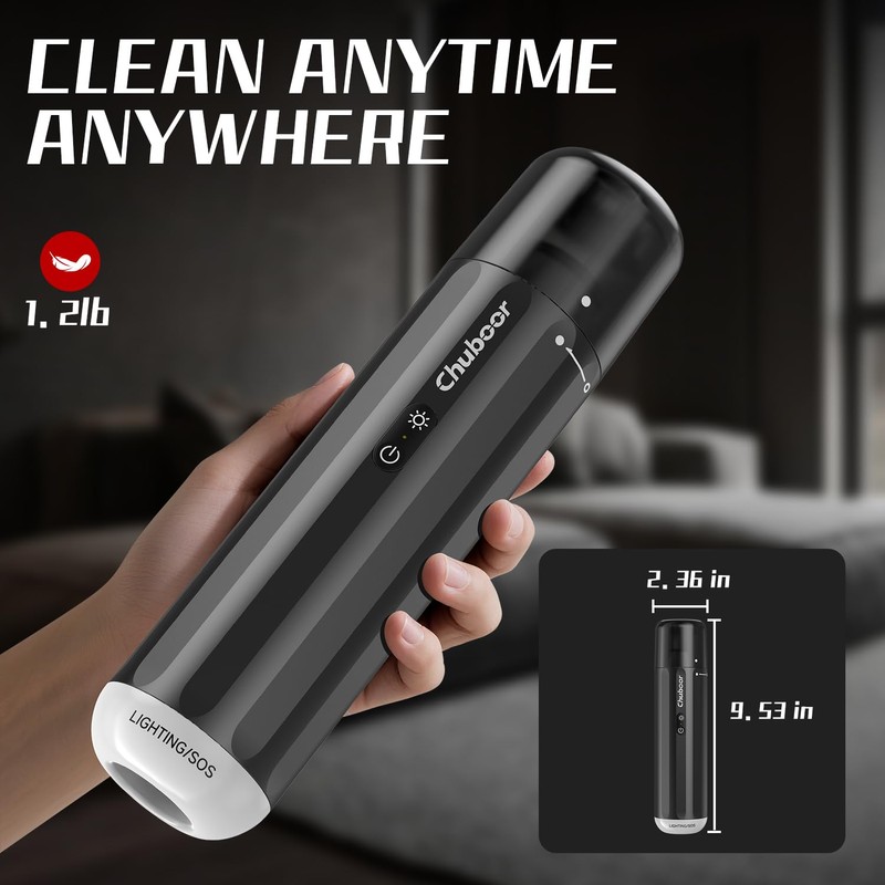 Chuboor 13000PA Powerful Car Vacuum Cleaner High Power Cordless Rechargeable,
