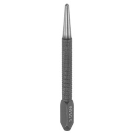 sourcing map Center Punch 3mm Carbon Steel Non-Slip Nail Setter Punch Tapered Alignment Center Hole Pin Tool for Plastic Metal Wood Scribe Marking