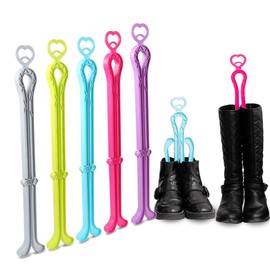 ONEDONE Folding Boot Shaper Boot Stands for Tall Boots Storage Boot holders Boots Knee High Shoes Clip Support Stand -5Pack