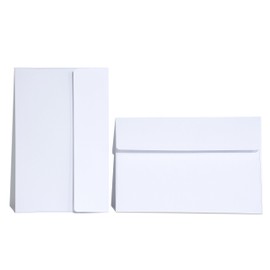 A9 Invitation Envelopes 50 Pack White 5 3/4 x 8 3/4 Inches Self Seal Printable Envelopes for 5x8 Cards,Azaza