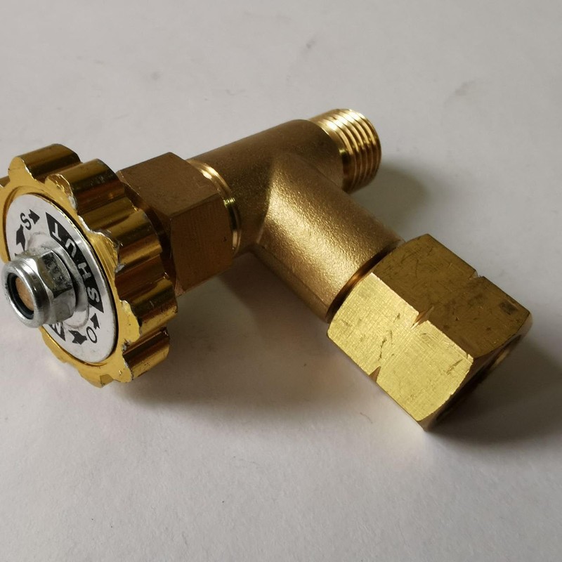 SZH Gas Regulating Valve 1/4 Inch Brass for Regulating Gas