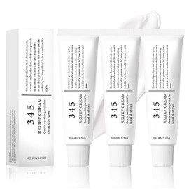 345 Relief Cream - Crema Facial Humectante, Calmante y Reparadora de Barrera 50g, Apto para Todo Tipo de Piels (3 unidades)