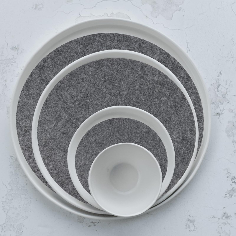 PUCSIQ Round Felt Pan Protectors for Dishes, Kitchens, Pots and