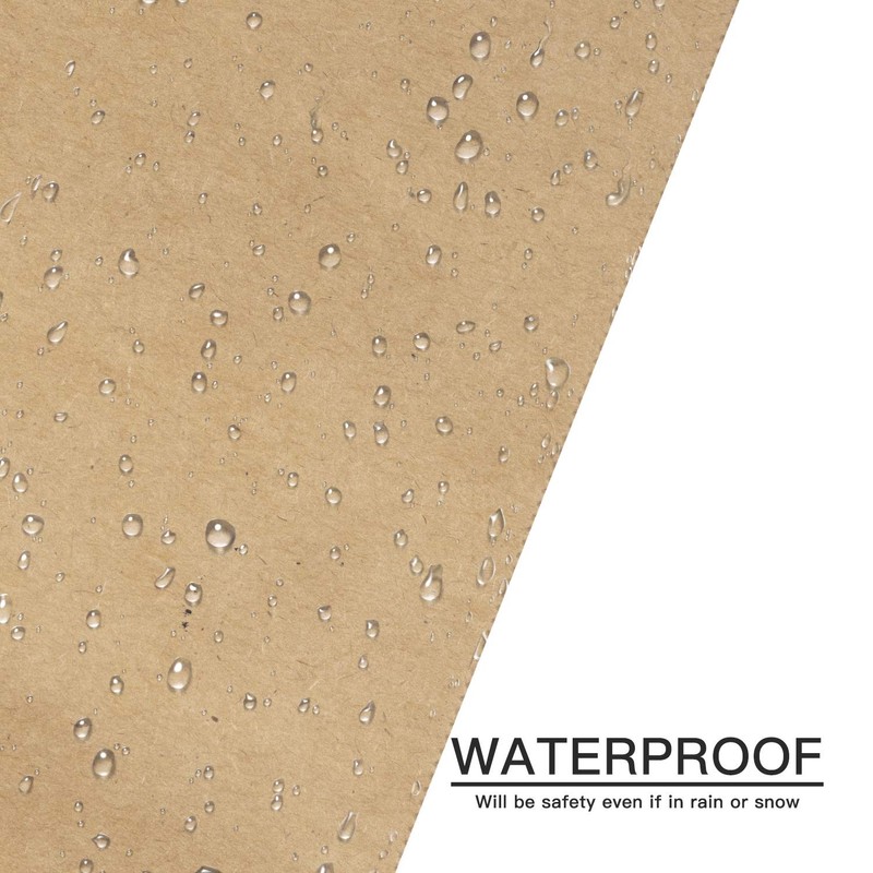RUSPEPA Kraft Paper Poly Envelopes Mailer, Self Seal, 100% Recyclable,