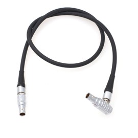 HangTon Timecode Cable for Red Komodo 6K V-Raptor 8K Camera 5 Pin to EXT 9 Pin Right Angle 9 Inch