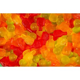 Huer - Pickleball - Pack of 3, Tropical Mix Flavoured Soft & Chewy Gummy Candies - 120g Bags