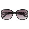 meigan 7996-01 Women's Sunglasses, Gorgeous Side Frame, UV400, UV Protection,