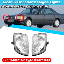 MAG For Mercedes E-Class W124 1985-1995 Clear Front Corner Light Turn Signal Lamp