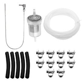 Lcyen Fuel Standpipe Set, Tank Extractor Auxiliary Heater with 5 m Fuel Line, 1 Oil Filter, 5 Connection Pipes, 10 Hose Clamps, Auxiliary Heater Hose for Eberspacher Webasto Heating Systems