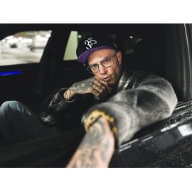 Nebelkind Snapback Cap Men Women Crown Chakra Violet Lavendar, OneSize, Basecap Cap, Size Adjustable, Unisex, Trendy, Streetwear Style, Baseball Cap with Straight Peak, Retro