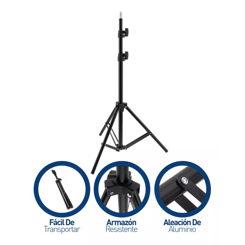 Bluelander Tripie Universal Camara Y Aro De Luz Extendible De