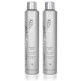 Kenra Platinum Working Spray 14 50% | Flexible Hold Hairspray | Fast-Drying, Non-Sticky | Creates Volume & Texture | Leaves Hair With Frizz-Free Shine | All Hair Types | 10 oz (2-Pack)