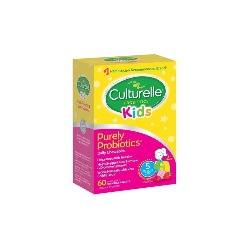 Culturelle Kids Probioticos Para Niños Con 60 Tabs Hecho Usa