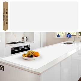 Extra Large Silicone Mat, 78.7”x 23.6”Non-Slip Heat Resistant Mats, Thicken Kitchen Countertop Protector Mat, Cuttable Waterproof Protector Mats for Kitchen Counter or Crafts (Translucent)