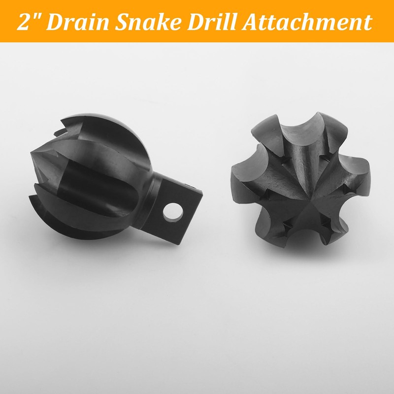 2CG&2" Drain Cleaner Cutter Heads for ClogChopper,Drain Snake Drill Attachment,Multi-Function