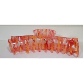 Time and Tru Women’s Claw Hair Clips, Extra Large Orange