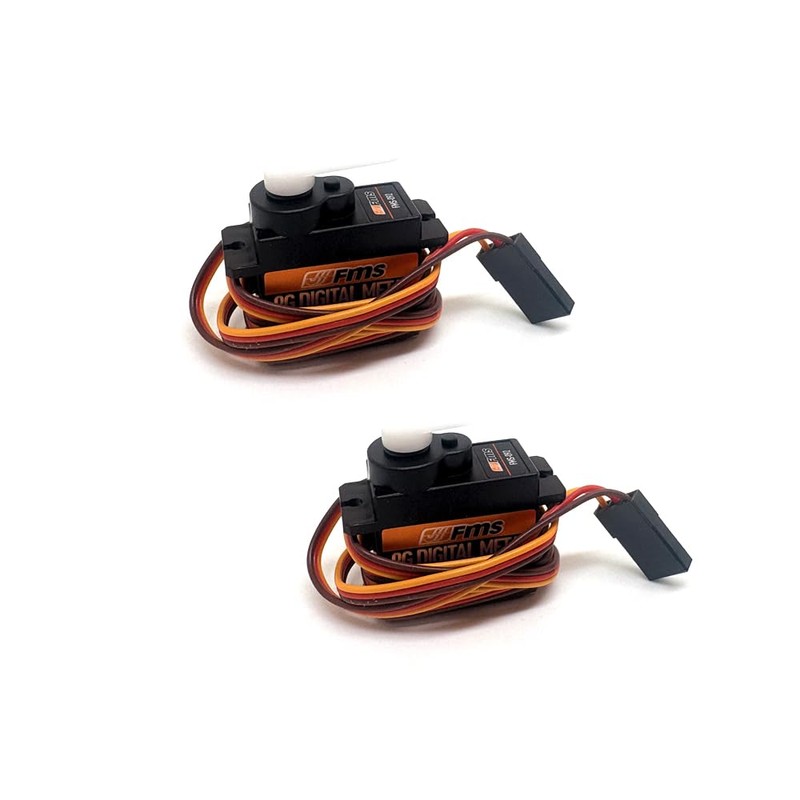 2Pcs FMS Servo 9g Digital Metal Gear Servo Positive with