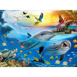 1000 Piece Jigsaw Puzzles for Adults, Colorful Ocean World Jigsaw 1000 Pieces,Educational Puzzle for Adults, Stress Relief Puzzle Game,Unique Brain Teaser.