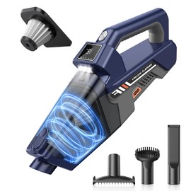 JONYJ Handheld Vacuum Cordless, 16000PA High Power Car Vacuum Cleaner, Portable Hand Held Vacuum Cleaner with LED Light & Multi-Nozzles, Dust Buster Rechargeable for Home, Car, Office, Pet