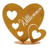 levandeo Stand Heart 29 x 26 cm Rust Welcome Love