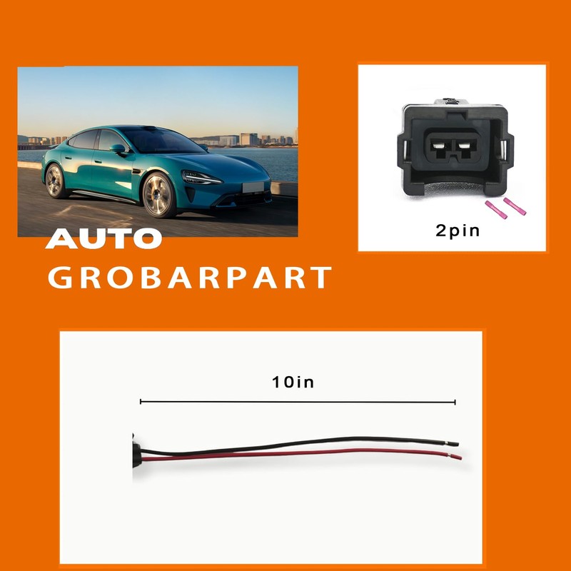 GROBARPART Fuel Injector Connector Wiring Harness Pigtail Plug Wire Fit