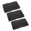 vhbw 3 x Sponge Filter Compatible with Beko DH9433RX0W, DPE7400,