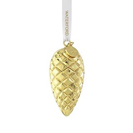 Christmas Fir Cone Golden Ornament, Gold
