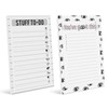 Inkdotpot Pack Of 2 Daily Planner List Undated Notepads, Memo