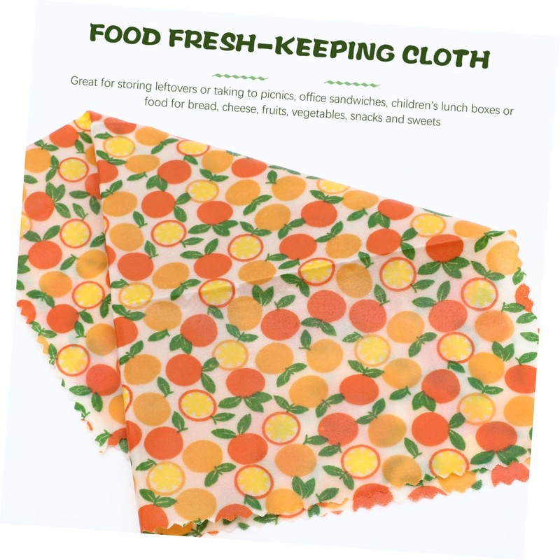 MAGICLULU 3pcs Beeswax Food Wraps Set Organic Cotton Sandwich Wrap