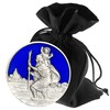 LUNEXUS Christopher Car Magnet Diameter 3.5 cm - Saint Christopher