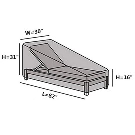 Lounge Chair Covers - Waterproof Chaise Lounge Covers with Durable 210D Material,Premium Chaise Chair Cover