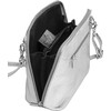 Caspar Small Elegant Leather Clutch Women's Shoulder Bag in Metallic