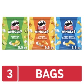 Pringles Mingles Puffed Snacks, Variety Pack, Cheese Puffs, Salty Snacks (3 Bags)