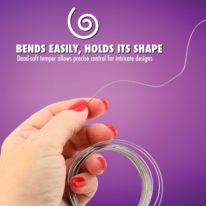 Artistic Wire, 32 Gauge Stainless Steel Craft Wire, 30 yd