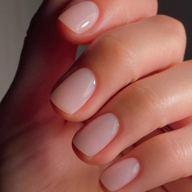 Vishine Sheer Nude Gel Nail Polish, Jelly Natural Pink Translucent Colour UV Light Cure Nail Gel for Nail Art DIY for French Manicure at Home 8 ml
