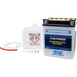 Fire Power Battery W/ACID CB14L-A2 Compatible With Honda GL500I Silver Wing Interstate 1981-1982