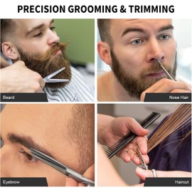 AsonTao- Tijeras pequeñas, tijeras para cejas, tijeras para vello de nariz, tijeras profesionales para el cuidado del cabello, tijeras para cejas