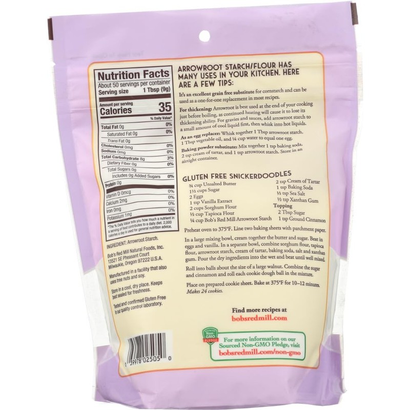 Bob's Red Mill Arrowroot Starch/Flour 2 Pack (16 oz each)