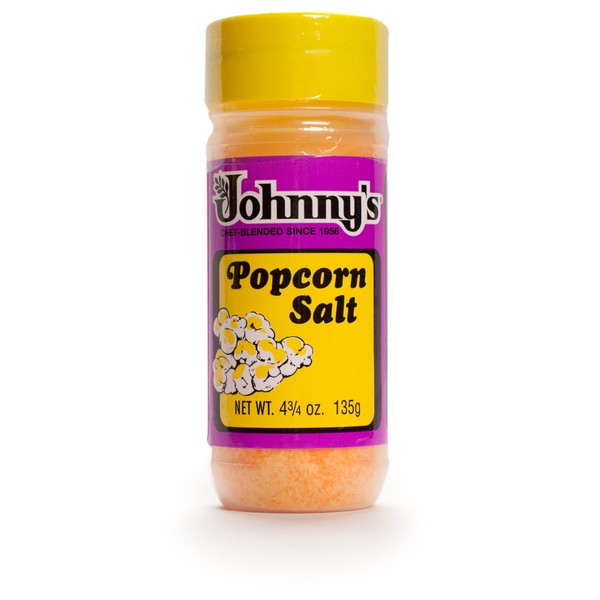 Johnny's Popcorn Salt, 4.75 Ounce (Pack of 6)
