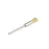 sourcing map Mini Wire Cup Brush Brass Plated Crimped Steel