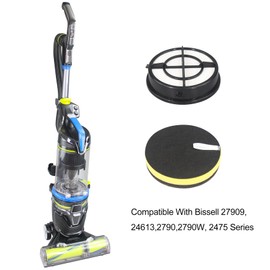 CPAI Replacement Filters Compatible with Bissell Pet Hair Eraser Turbo Rewind Vacuum Cleaner,Fits Models 27909,24613,2790,2790W,2475 Series