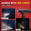 BigAlex Folding Walking Cane with LED Light,Pivoting Quad Base,Adjustable Walking