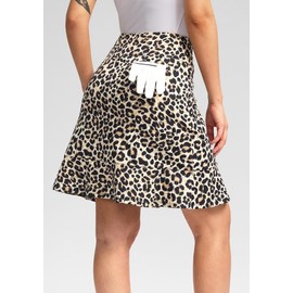 Viodia 20" Knee Length Skorts Skirts for Women with Pockets High Waisted Athletic Tennis Golf Skort for Casual Summer Leopard