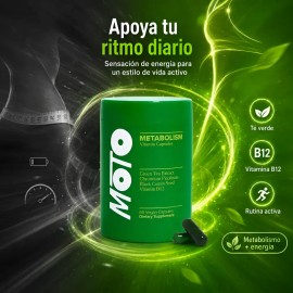 Cápsulas Para Energía Diaria Y Control De Metabolismo