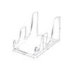 GYWHOOFT 2 Tier 14*9.5*9CM Clear Dinnerware Display Stand,2 PCS Acrylic