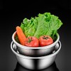 Mixing Bowls with Colander 304 Stainless Steel Kitchen Strainer for