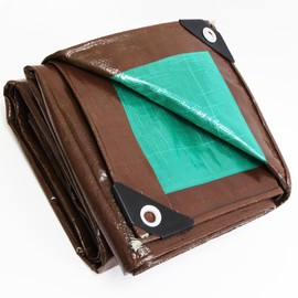 20' x 20' Large Multi-Purpose Waterproof Light Weight Heavy Duty Poly Tarp Grommets Every 36", 5 Mil 20x20Thick, for Home, Boats, Cars, Camping, UV Resistant, Rip/Tear Proof Tarpaulin