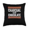 Charcoal Is My Chocolate Fine Arts Artist Painting Throw Pillow