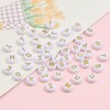 1000pcs 4x7mm Letter Beads, Acrylic Alphabet Beads A-Z Round Letter