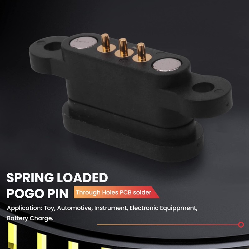 Liseng 5 Pairs Spring Loaded Magnetic Pogo Pin Connector 3